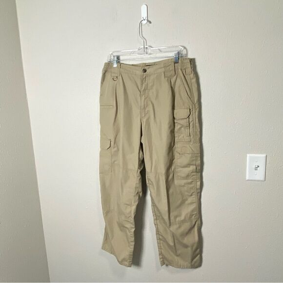 5.11 Tactical Khaki Cargo Workwear Straight Leg Pants Men's Size 36/30 - Picture 13 of 15